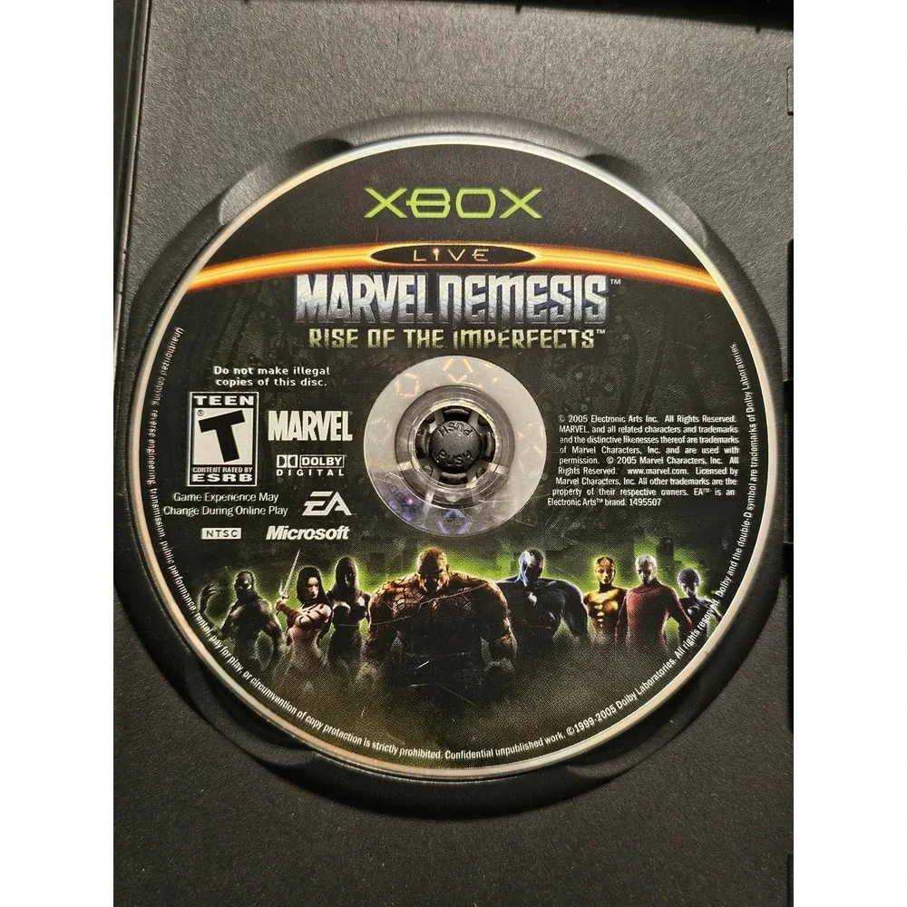 Marvel Nemesis Rise of the Imperfects Microsoft Xbox Original Game Fighting EA